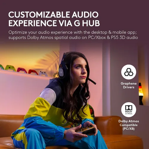 Vista 6 de Logitech G Astro A50 Auriculares inalámbricos multiplataforma para juegos Negro