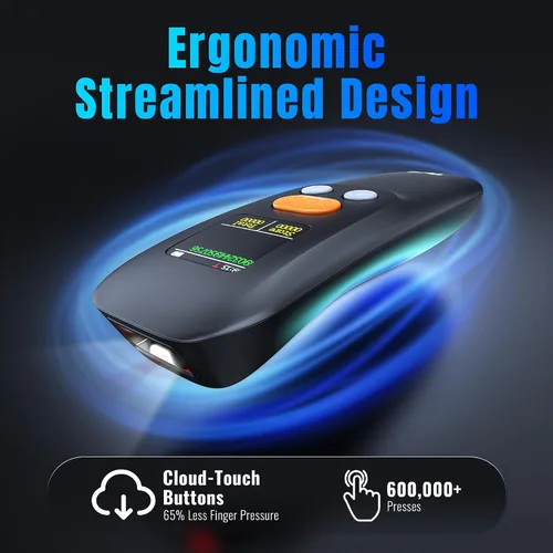 Vista 3 de Tera Escáner de Código de Barras Inalámbrico Portátil: Pantalla LCD Grande de 1.4" Batería de 1200mAh con Base de Carga Diseño Ergonómico 1D 2D QR