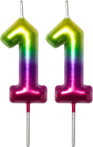 Vista 12 de DERVENTA Vela con números de 2.36 pulgadas, decoración perfecta para cumpleaños, brunch, postre, pastel, 1 pieza (número 0 rosa)