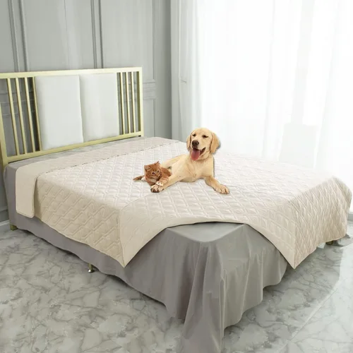 Vista 15 de Ameritex Manta Impermeable Reversible Cubierta para Cama de Perro Manta para Mascotas para Muebles Cama Sofá Sillón