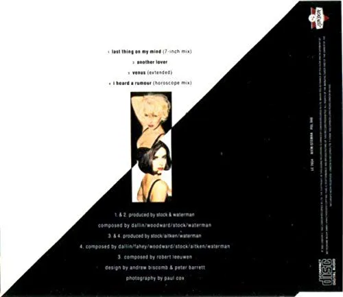 Vista 2 de Last thing on my mind (incl. 'Venus' [Ext.]/'Rumour' [Horoscope Mix])