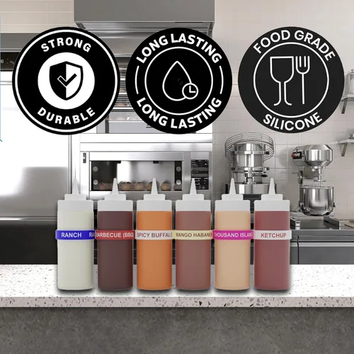 Vista 4 de Condimento de hamburguesas" Nombre de la banda, Coctelera de dragado, Coctelera de especias para sal, canela, Cocinar dispensador de cocción