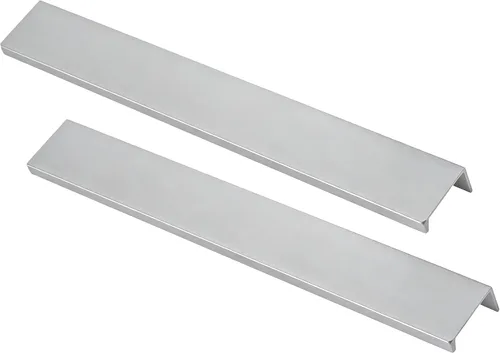 Vista 26 de Tiradores negros de 1.38 pulgadas para gabinete, 10 unidades, espacio entre agujeros de 0.63 pulgadas, tiradores de borde de aleación de aluminio