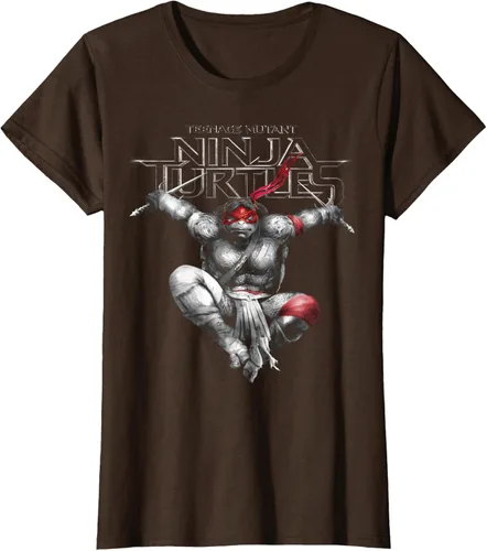 Vista 13 de Teenage Mutant Ninja Turtles Raphael Action Jump Camiseta Negro