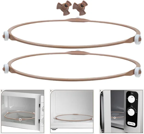 Vista 9 de Microwave Turntable Ring Support Kit, 22.2cm ABS 2 Pack