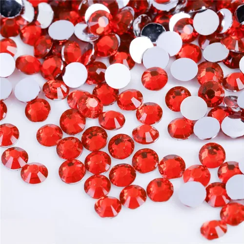 Vista 52 de 3000 unidades de diamantes de imitación termoadhesivos SS6 de 2mm con parte posterior plana, gemas de cristal de vidrio transparente redondas