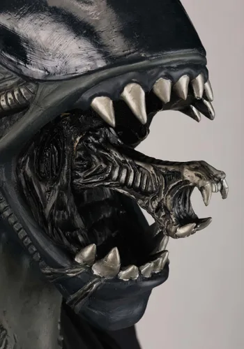 Vista 2 de Máscara Deluxe de Alien Xenomorph para Adultos Multicolor