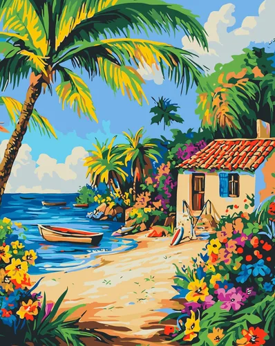 Vista 14 de Pintura de bolas de flores por números para adultos, kit de pintura por números para adultos, paquete de pintura por números para principiantes