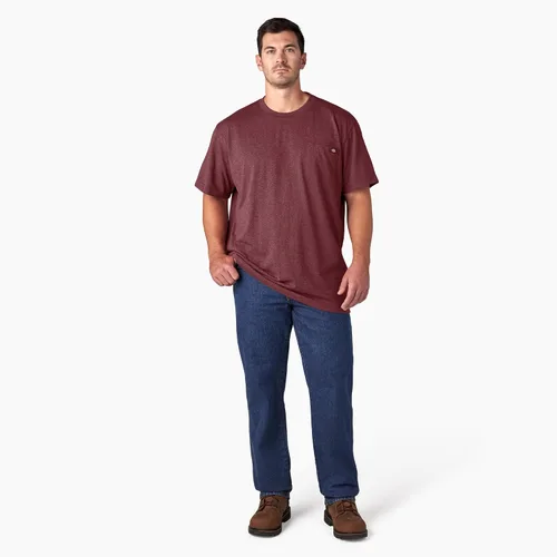 Vista 4 de Dickies - Camiseta pesada de manga corta y cuello redondo para hombre