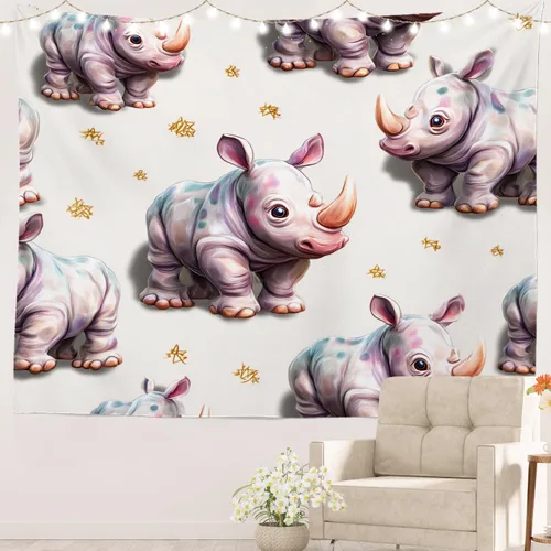 Vista 27 de Batmerry Peaceful Retreat Beautiful Landscape Polyester Tapestry, Blooming Garden Setting Lightweight Wall Hanging High-Definition Print Backdrop