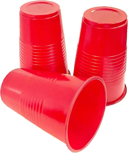 Vista 4 de Vasos desechables de plástico para fiestas, 16 onzas, perfectos para restaurantes, bares, bodas, fiestas, eventos, proyectos de bricolaje y más