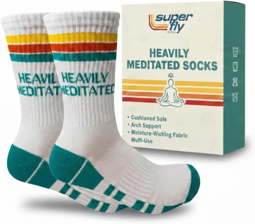 Vista 15 de Calcetines de rendimiento Super Fly Goods para hombres y mujeres, calcetines atléticos novedosos unisex para deportes, golf, tenis, pickleball, yoga