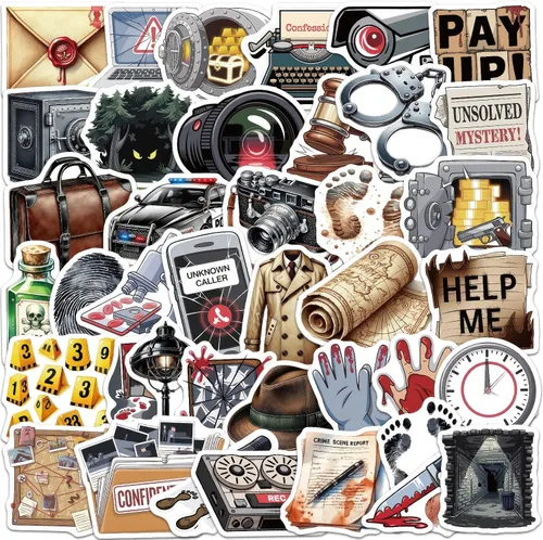 Vista 14 de 50 calcomanías vintage de poción C1-vintage Potion Stickers