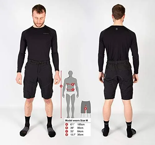 Vista 5 de Endura Pantalones cortos de ciclismo Hummvee para hombre con forro