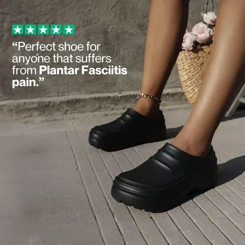 Vista 6 de Work Shoes for Men & Women Non Slip Clogs Kitchen Chef Shoes Comfortable Women Clogs Beach Shoes