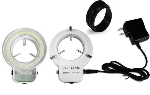 Vista 2 de Parco Scientific PA-1F-IFR07 Microscopio estéreo con zoom trinocular simulfocal, ocular de campo ancho 10x, rango de zoom de 0.7X—4.5X, rango