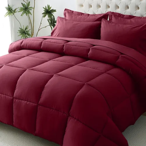 Vista 28 de JOLLYVOGUE Juego de edredón individual XL, cama ultrasuave en una bolsa, tamaño individual XL, 5 piezas, juego de ropa de cama certificado Oeko-TEX