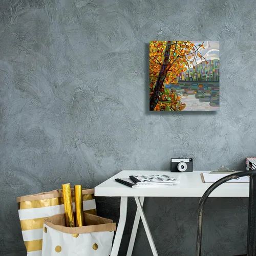 Vista 7 de Epic Graffiti 'Reflections' de Mandy Budan, arte de pared en lienzo, 12 x 12 pulgadas