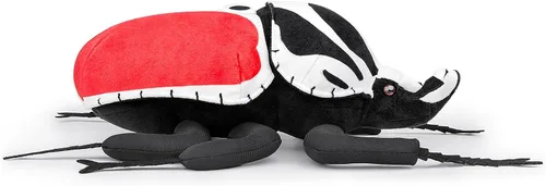 Vista 2 de Peluche de escarabajo Goliat rojo