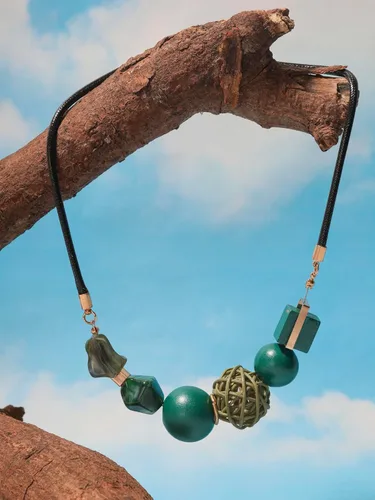 Vista 7 de MINACHI Collar con colgante de forma irregular retro bohemio, joyería de personalidad para mujer
