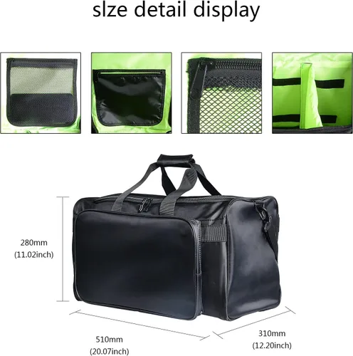 Vista 3 de YXQ Bolsa para tenis, 30L de gran capacidad, multifuncional, bolsa de gimnasio de 4 capas con correa de hombro duradera, ajustable, impermeable