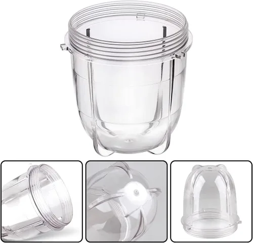 Vista 4 de Piezas de repuesto Accesorios de vasos compatible con la licuadora Magic Bullet original MB1001 de 250 W (2 tazas de 12 onzas)