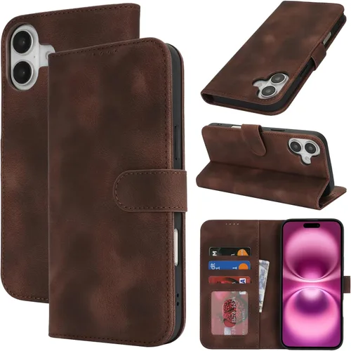 Vista 18 de Funda tipo cartera para iPhone 8 Plus iPhone 7 Plus con tarjetero para iPhone 8 Plus, funda tipo cartera para mujeres y hombres, de piel sintética