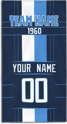 Vista 10 de ANTKING Toalla de playa Cleveland de 32 x 52 pulgadas, personalizada con cualquier nombre y número para hombres, mujeres y jóvenes, regalos