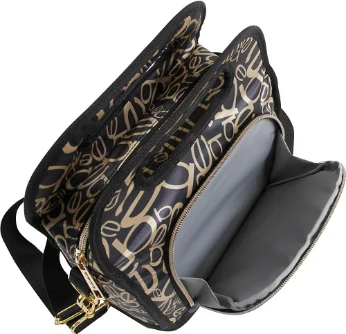 Vista 3 de BEBE Coco - Lonchera aislada reutilizable con bolsa de mano, Negro/Oro, Coco - Lonchera térmica reutilizable