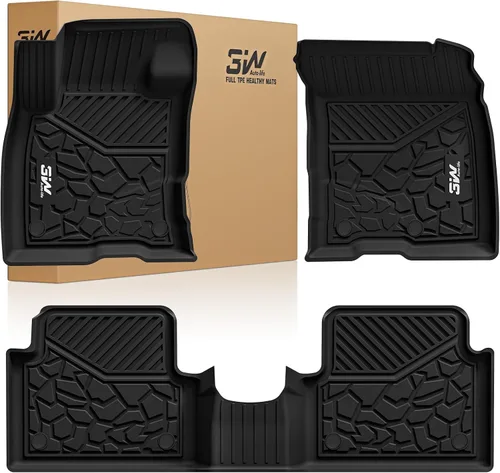 Vista 27 de 3W Alfombrillas para Ford F-150 2015-2025 y F150 Lightning SuperCrew 2022-2025 (sin almacenamiento plano plegable), TPE para todo tipo de clima