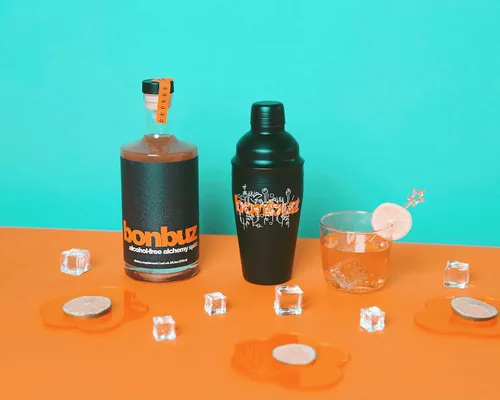 Vista 3 de Bonbuz Alchemy Spirit sin alcohol, 25.4 onzas líquidas, sin alcohol, bajo en calorías, keto, sin gluten, reemplazo de licor sin azúcar, OG +