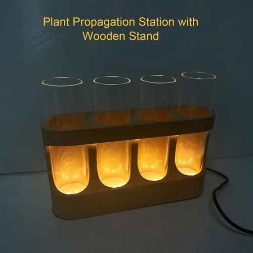 Vista 5 de Eujgoov USB Function Key Cable LED Light Manager Home Living Room Office Decorative Lamp Test Tube Flower Stand Ornamental Desktop Decor