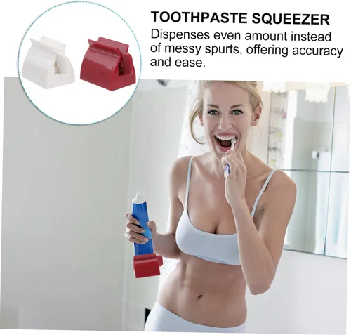 Vista 5 de Healifty Exprimidor de pasta de dientes con rodillo para soporte y dispensador fácil
