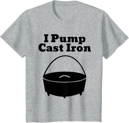 Vista 32 de I Pump - Camiseta de hierro fundido para cocinar al horno holandés