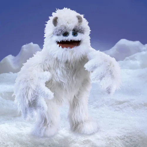 Vista 6 de Folkmanis Yeti - Marioneta de mano, color blanco