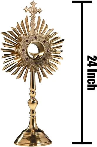 Vista 2 de Cruz Monstrance con Luna