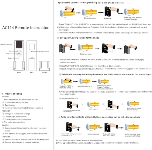 Vista 6 de AC114-01- Controlador de persianas de 1 canal para persianas enrollables motorizadas