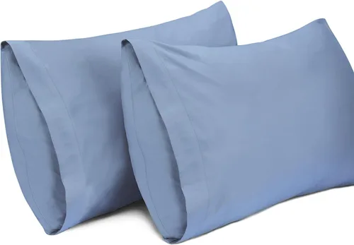 Vista 7 de Lirex Paquete de 2 fundas de almohada, 100% algodón, transpirables, 20" x 36" tamaño King estándar, color verde aguamarina