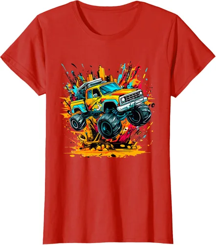 Vista 81 de Monster Trucks Are My Jam - Camiseta Monster Truck, Negro