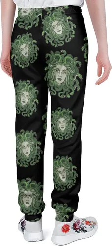 Vista 3 de Medusa Greek Myth Creature Soft Womens and Mens Sweatpants Cozy Fit Elastic Athletic Lounge Pants Workout