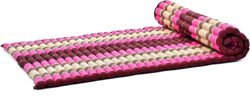 Vista 84 de Leewadee - Colchón de piso plegable - Futón japonés enrollable -Alfombra de tatami triple pliegue - Cama de piso para invitados - Colchón de camping