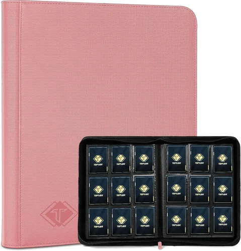 Vista 17 de Carpeta de cartas de 4 bolsillos para 160 fundas, carpeta de cartas álbum para colección de cartas intercambiables para cartas deportivas, cartas