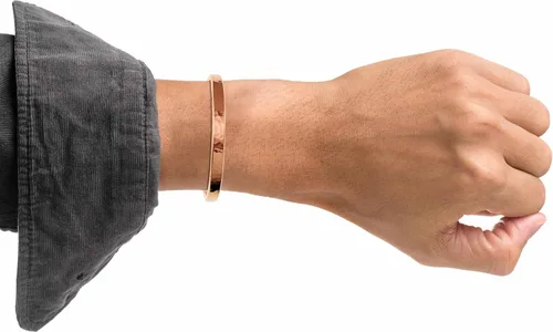Vista 3 de Cobre Cuff pulsera durable cobre ligero de alta calidad 100% cobre macizo sin revestir