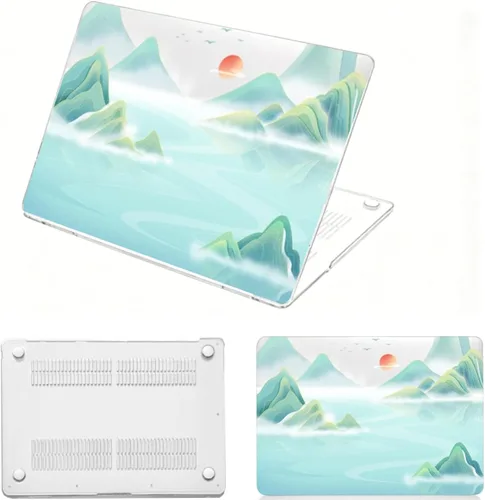 Vista 37 de Funda para MacBook Air de 15,3 pulgadas M2/M3/M4/M5, mármol Mármol turquesa púrpura