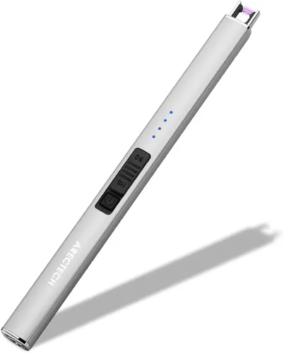 Vista 8 de ARECTECH - Encendedor eléctrico para velas con cable tipo C, regalo de cumpleaños para hombre, mujer, esposa, encendedores recargables de arco