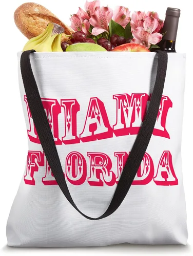 Vista 4 de Miami Florida USA Souvenir Tote Bag