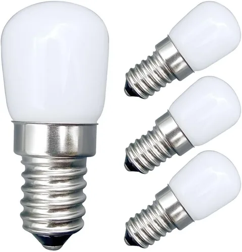 Vista 8 de Poeland Bombilla LED de 1,5 W, 120 V, base E14, paquete de 2 unidades, blanco cálido