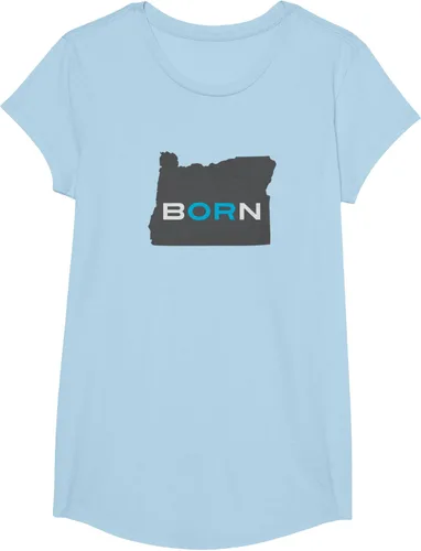Vista 12 de Nacido en Oregon Camisa – Estado Mapa Born Idea de regalo, Negro