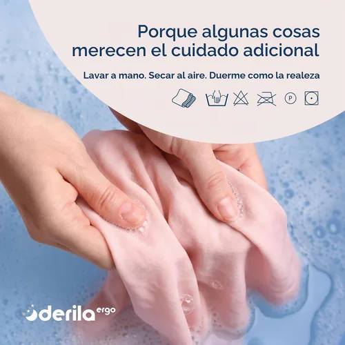 Vista 7 de Derila Ergo - Funda de almohada de mezcla prémium con funda de almohada