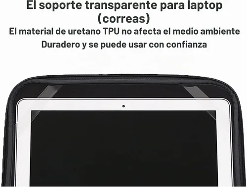 Vista 8 de Funda para computadora portátil 11.6 pulgadas Funda protectora plegable delgada Chromebook Funda protectora - Negro